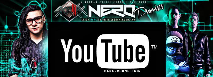 Youtube skin/background design for Keenan Cahill youtube channel